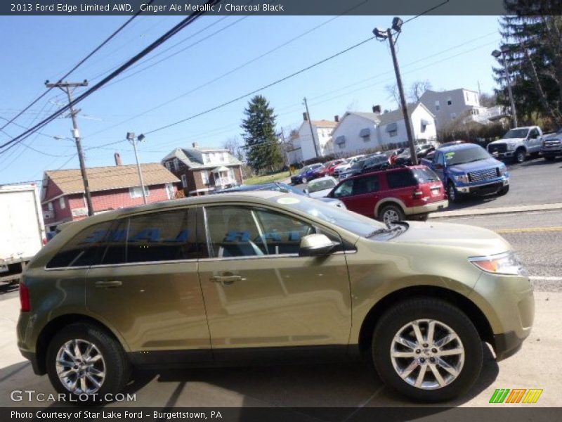 Ginger Ale Metallic / Charcoal Black 2013 Ford Edge Limited AWD