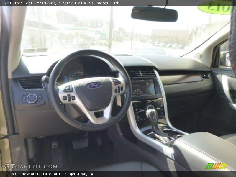 Ginger Ale Metallic / Charcoal Black 2013 Ford Edge Limited AWD