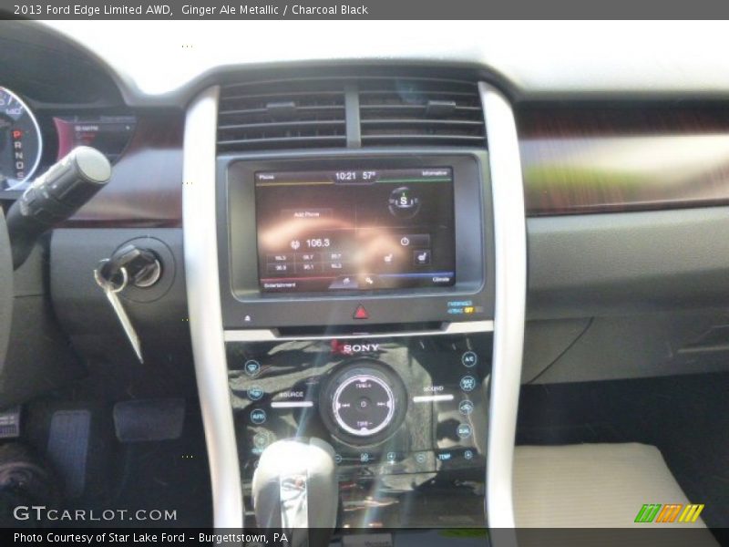 Ginger Ale Metallic / Charcoal Black 2013 Ford Edge Limited AWD