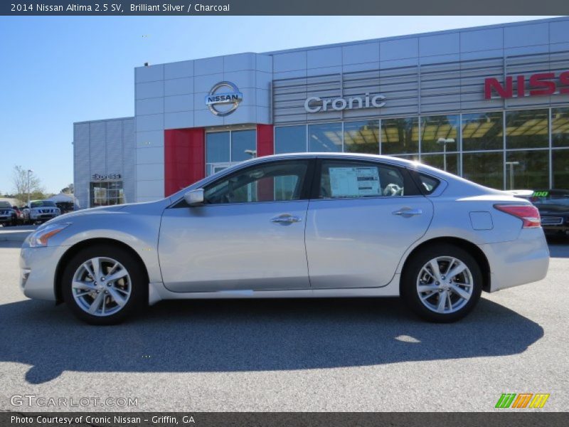 Brilliant Silver / Charcoal 2014 Nissan Altima 2.5 SV