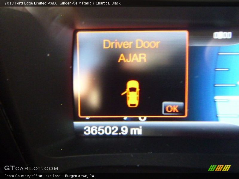 Ginger Ale Metallic / Charcoal Black 2013 Ford Edge Limited AWD