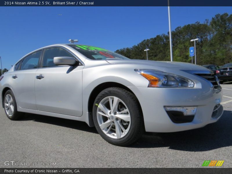 Brilliant Silver / Charcoal 2014 Nissan Altima 2.5 SV