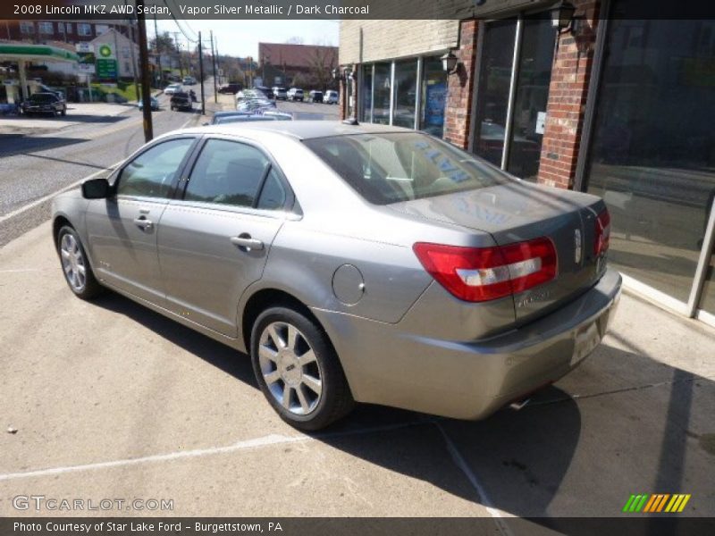 Vapor Silver Metallic / Dark Charcoal 2008 Lincoln MKZ AWD Sedan