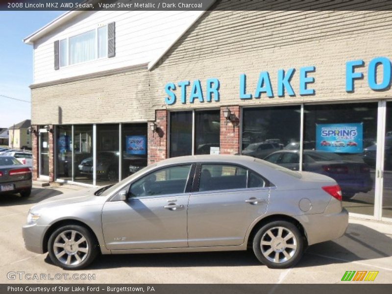Vapor Silver Metallic / Dark Charcoal 2008 Lincoln MKZ AWD Sedan