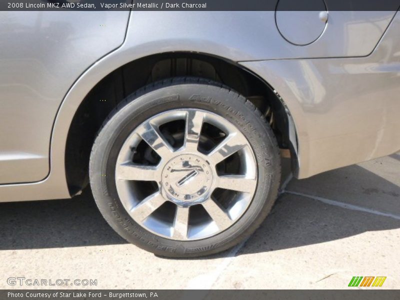 Vapor Silver Metallic / Dark Charcoal 2008 Lincoln MKZ AWD Sedan