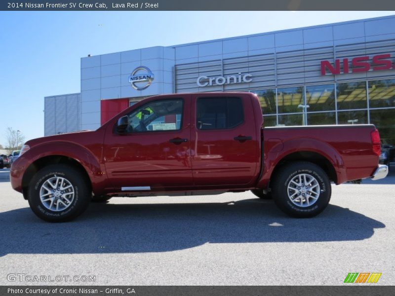 Lava Red / Steel 2014 Nissan Frontier SV Crew Cab