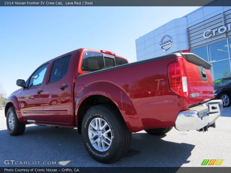 Lava Red / Steel 2014 Nissan Frontier SV Crew Cab