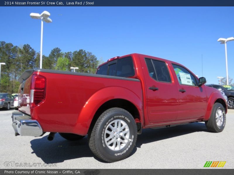 Lava Red / Steel 2014 Nissan Frontier SV Crew Cab