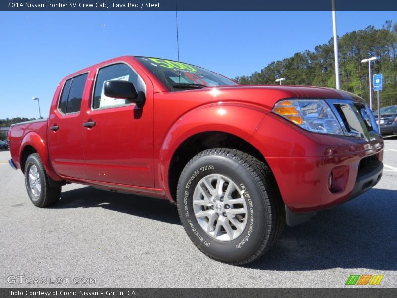 Lava Red / Steel 2014 Nissan Frontier SV Crew Cab