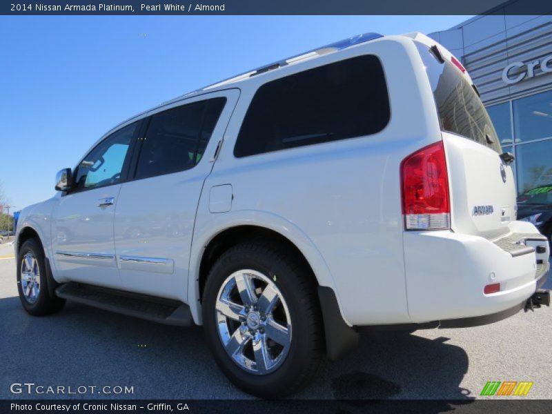 Pearl White / Almond 2014 Nissan Armada Platinum