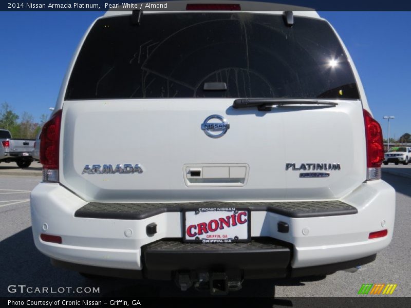 Pearl White / Almond 2014 Nissan Armada Platinum