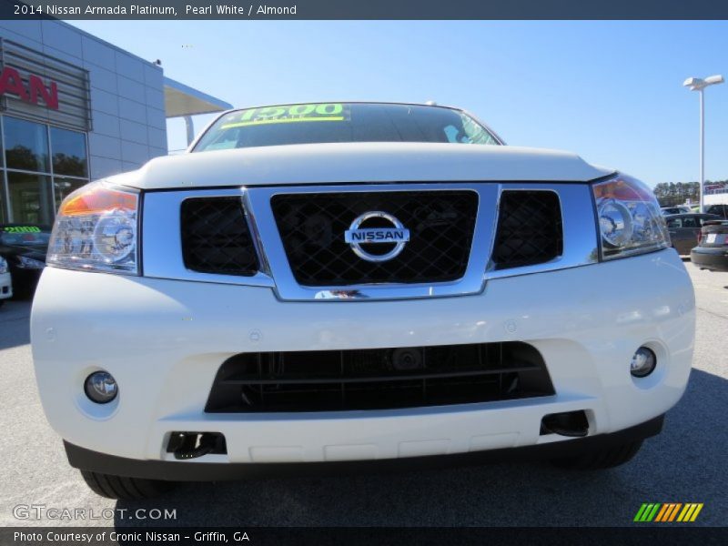Pearl White / Almond 2014 Nissan Armada Platinum