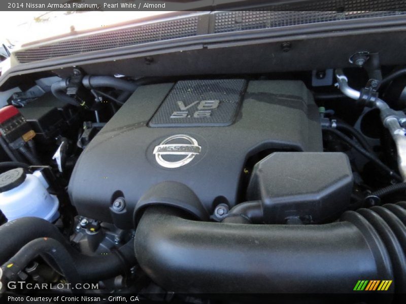 Pearl White / Almond 2014 Nissan Armada Platinum
