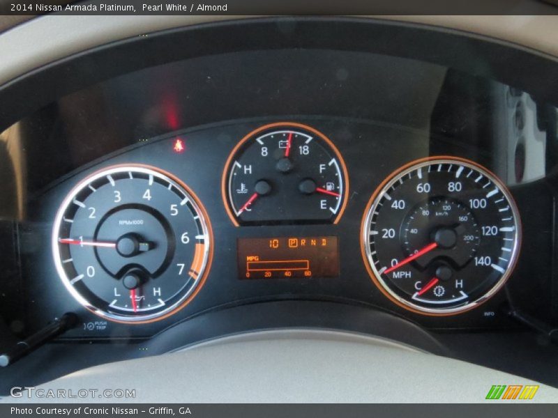 Pearl White / Almond 2014 Nissan Armada Platinum