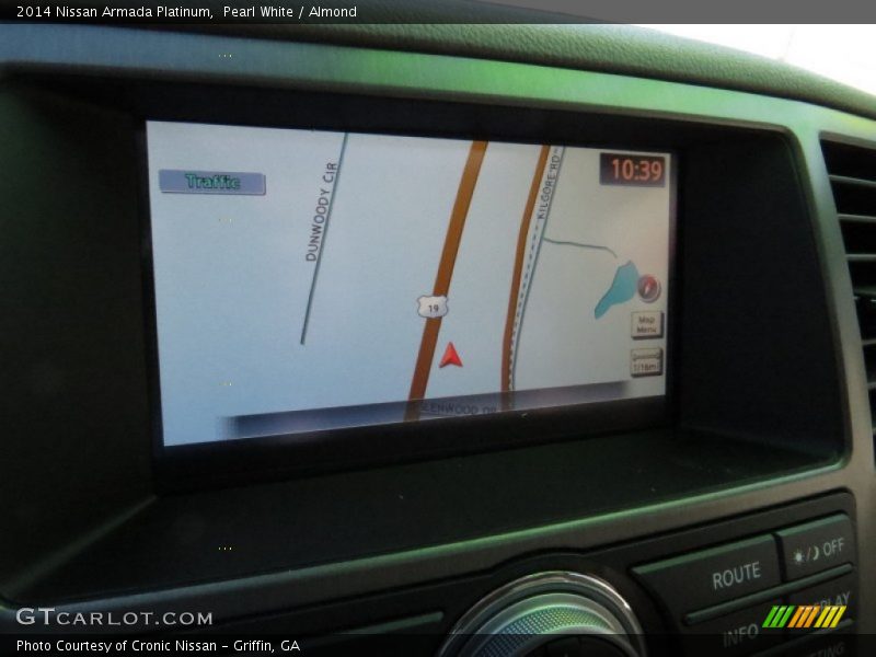 Pearl White / Almond 2014 Nissan Armada Platinum