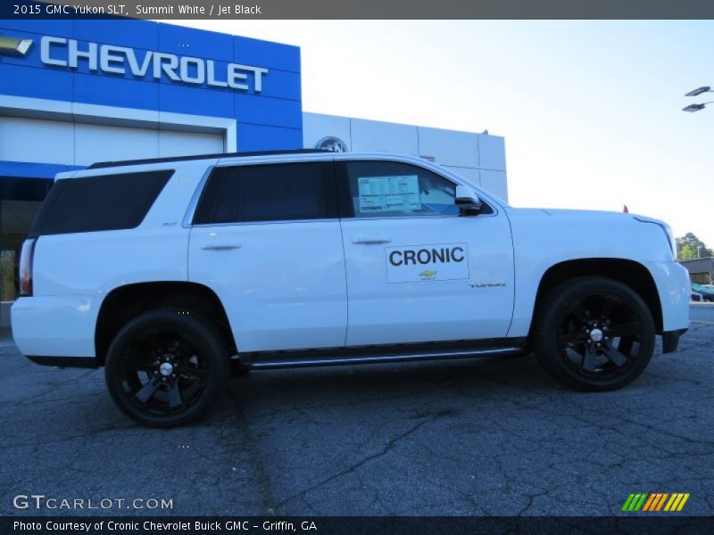 Summit White / Jet Black 2015 GMC Yukon SLT
