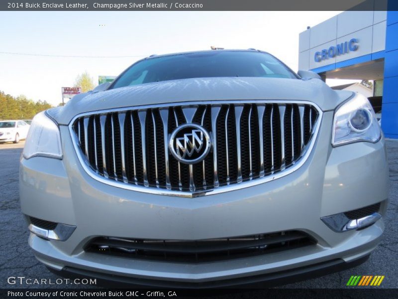 Champagne Silver Metallic / Cocaccino 2014 Buick Enclave Leather