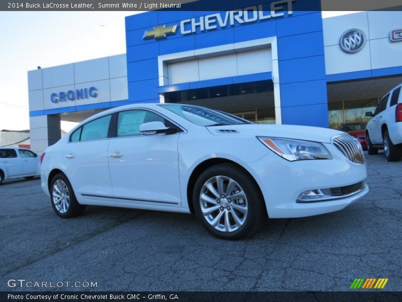 Summit White / Light Neutral 2014 Buick LaCrosse Leather