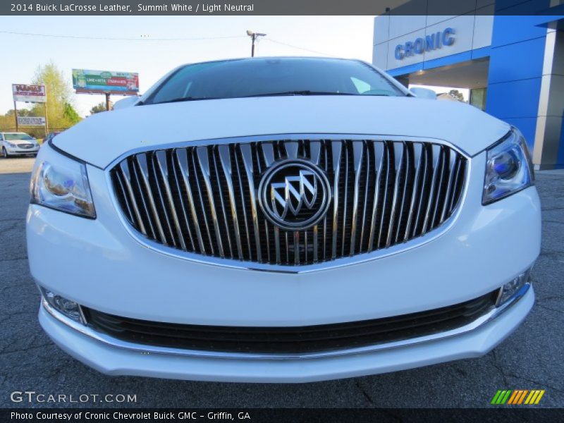 Summit White / Light Neutral 2014 Buick LaCrosse Leather