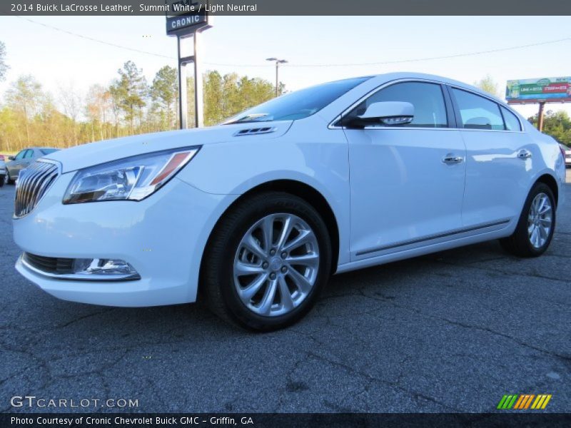 Summit White / Light Neutral 2014 Buick LaCrosse Leather