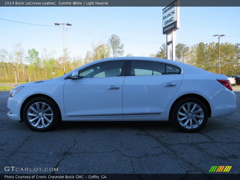 Summit White / Light Neutral 2014 Buick LaCrosse Leather