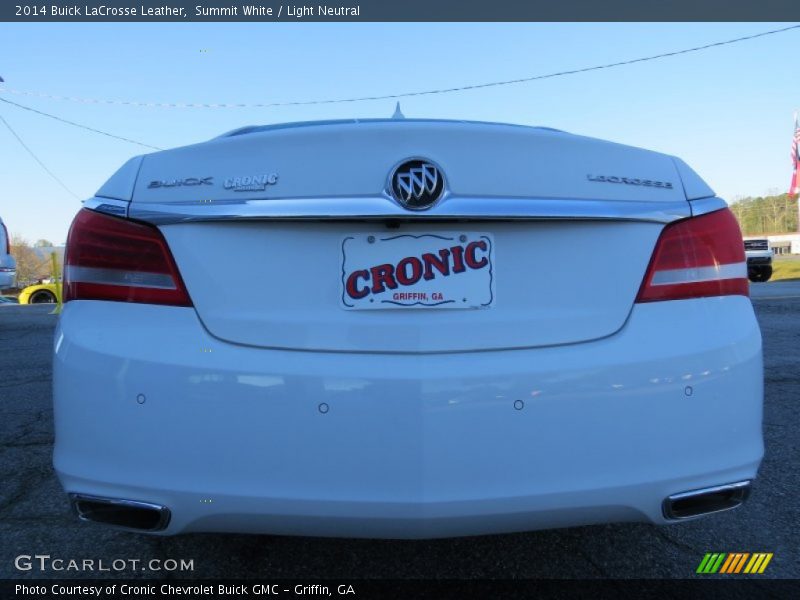 Summit White / Light Neutral 2014 Buick LaCrosse Leather