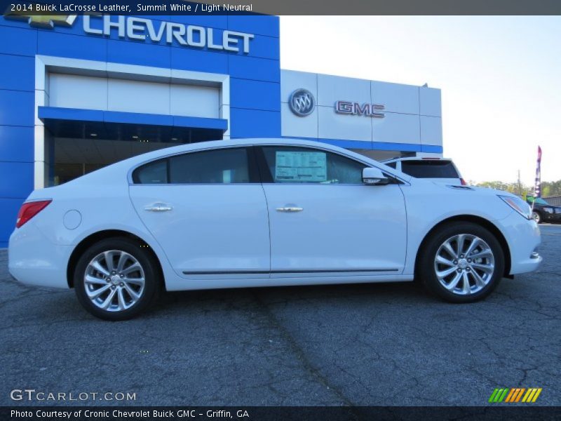 Summit White / Light Neutral 2014 Buick LaCrosse Leather