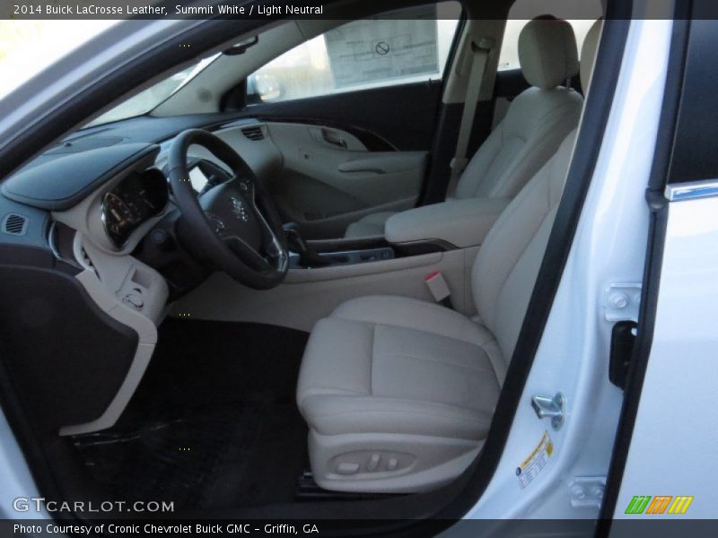 Summit White / Light Neutral 2014 Buick LaCrosse Leather