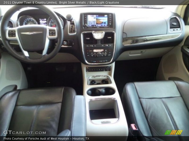 Bright Silver Metallic / Black/Light Graystone 2011 Chrysler Town & Country Limited