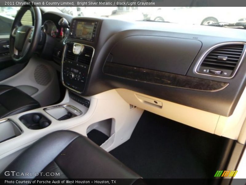 Bright Silver Metallic / Black/Light Graystone 2011 Chrysler Town & Country Limited