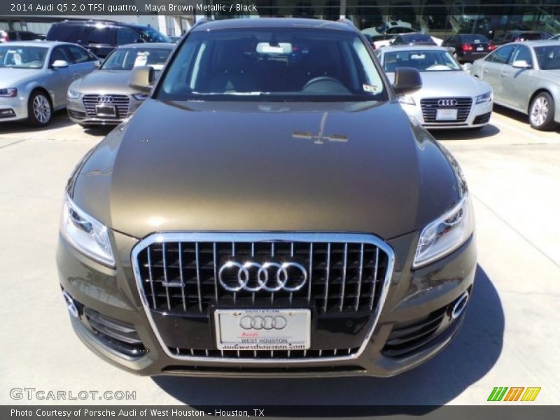 Maya Brown Metallic / Black 2014 Audi Q5 2.0 TFSI quattro