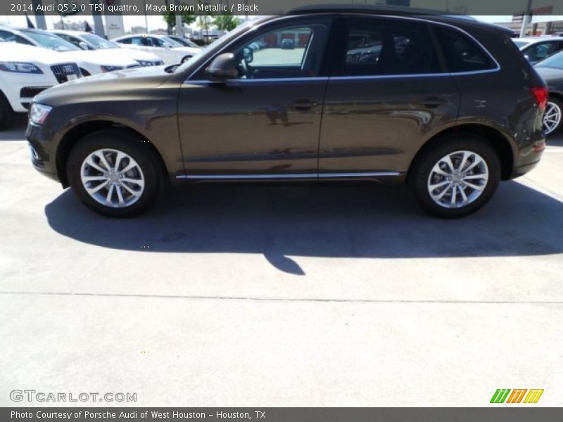 Maya Brown Metallic / Black 2014 Audi Q5 2.0 TFSI quattro