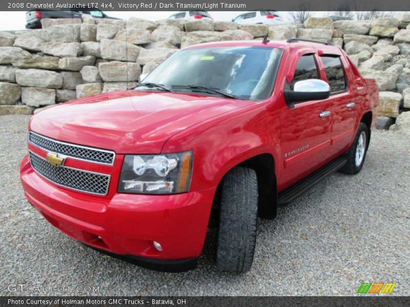 Victory Red / Dark Titanium/Light Titanium 2008 Chevrolet Avalanche LTZ 4x4