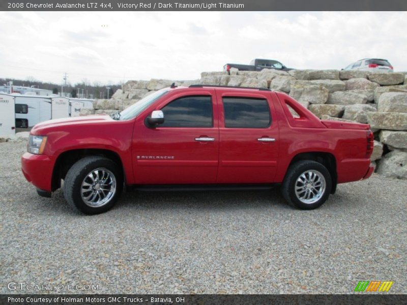 Victory Red / Dark Titanium/Light Titanium 2008 Chevrolet Avalanche LTZ 4x4