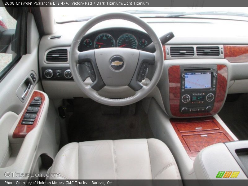 Victory Red / Dark Titanium/Light Titanium 2008 Chevrolet Avalanche LTZ 4x4