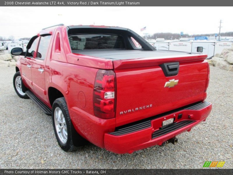 Victory Red / Dark Titanium/Light Titanium 2008 Chevrolet Avalanche LTZ 4x4