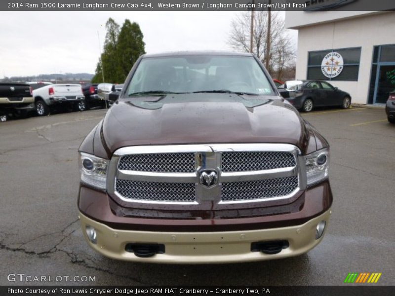 Western Brown / Longhorn Canyon Brown/Light Frost 2014 Ram 1500 Laramie Longhorn Crew Cab 4x4