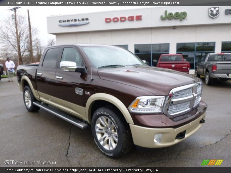 Western Brown / Longhorn Canyon Brown/Light Frost 2014 Ram 1500 Laramie Longhorn Crew Cab 4x4