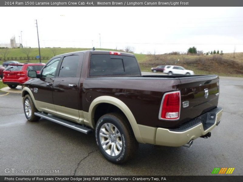 Western Brown / Longhorn Canyon Brown/Light Frost 2014 Ram 1500 Laramie Longhorn Crew Cab 4x4