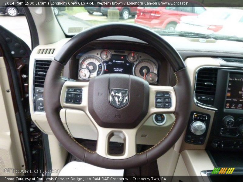 Western Brown / Longhorn Canyon Brown/Light Frost 2014 Ram 1500 Laramie Longhorn Crew Cab 4x4