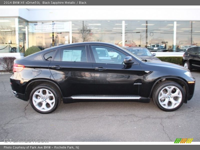 Black Sapphire Metallic / Black 2014 BMW X6 xDrive50i