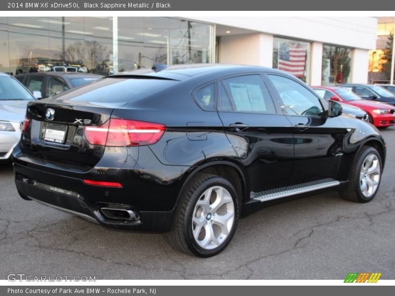 Black Sapphire Metallic / Black 2014 BMW X6 xDrive50i