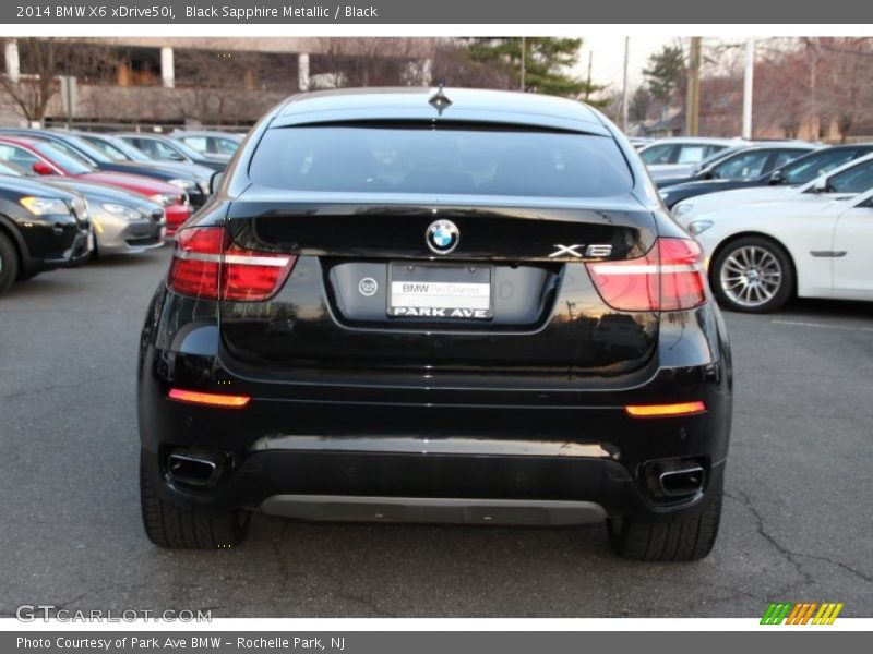 Black Sapphire Metallic / Black 2014 BMW X6 xDrive50i