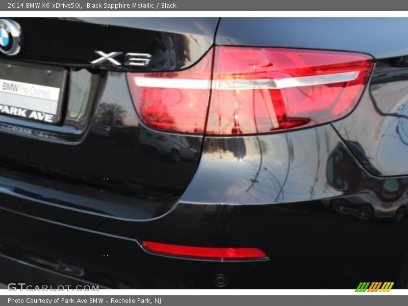 Black Sapphire Metallic / Black 2014 BMW X6 xDrive50i