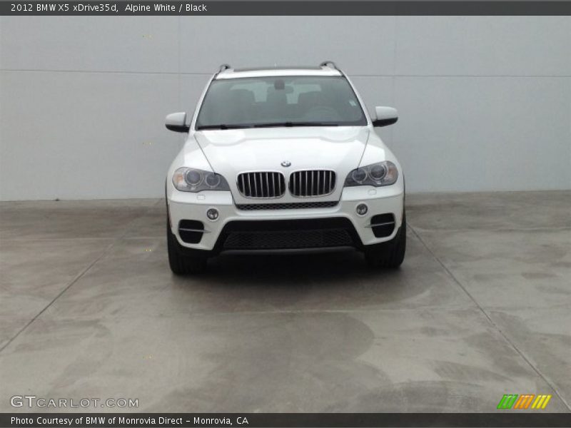 Alpine White / Black 2012 BMW X5 xDrive35d