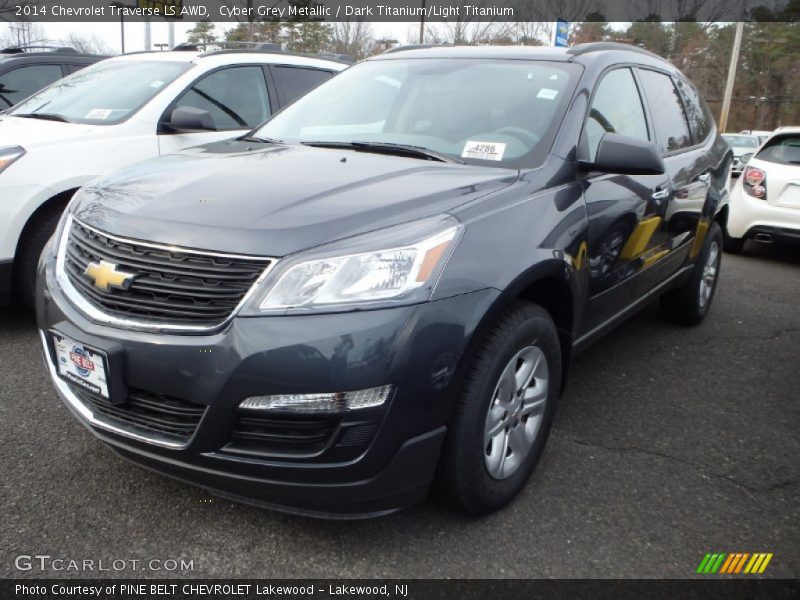 Cyber Grey Metallic / Dark Titanium/Light Titanium 2014 Chevrolet Traverse LS AWD