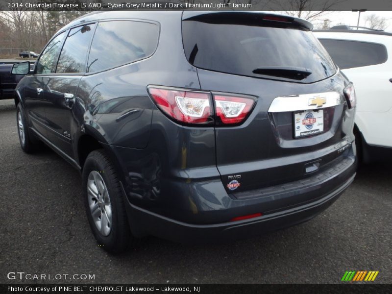 Cyber Grey Metallic / Dark Titanium/Light Titanium 2014 Chevrolet Traverse LS AWD