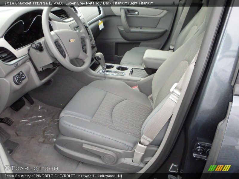 Cyber Grey Metallic / Dark Titanium/Light Titanium 2014 Chevrolet Traverse LS AWD