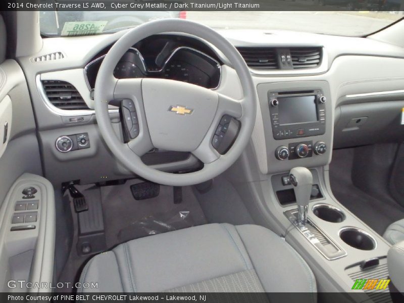 Cyber Grey Metallic / Dark Titanium/Light Titanium 2014 Chevrolet Traverse LS AWD