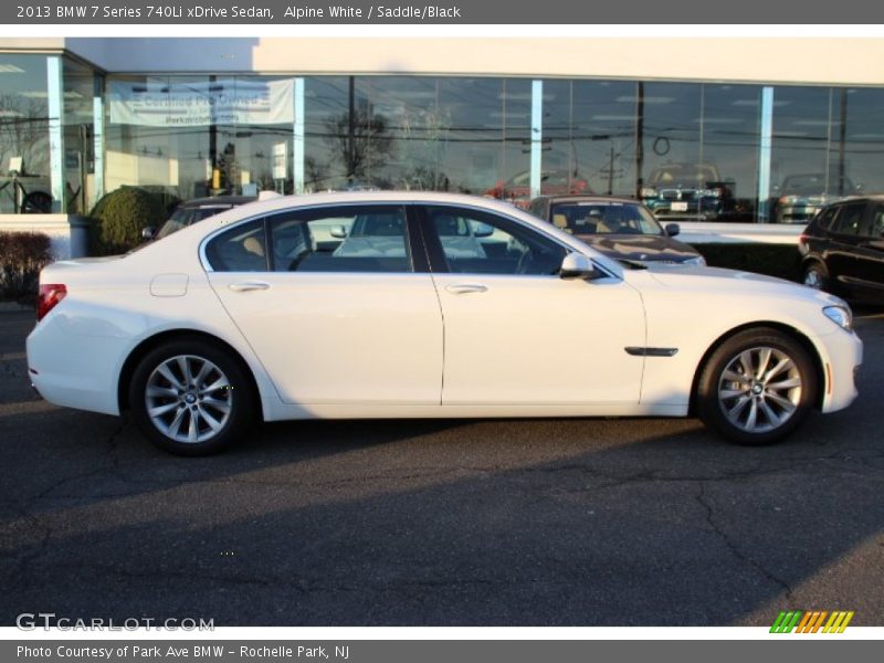 Alpine White / Saddle/Black 2013 BMW 7 Series 740Li xDrive Sedan